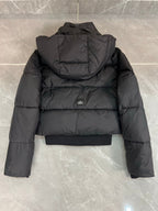 Black Hooded Down Jacket