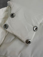 White Hooded Down Jacket