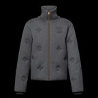ELEGANT MONOGRAM KNITTED DOWN BLOUSON
