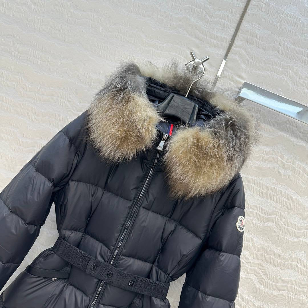 MONCLER FUR HOOD SLIM JACKET