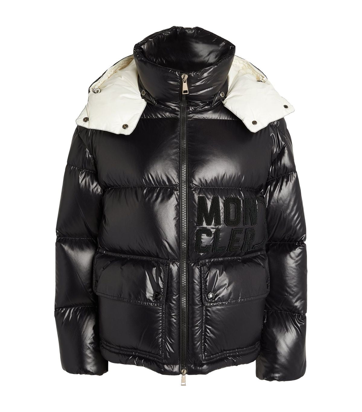 MONCLER BLACK LETTER COAT