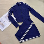 BLUE STRETCHY YOGO TWO PIECE SET