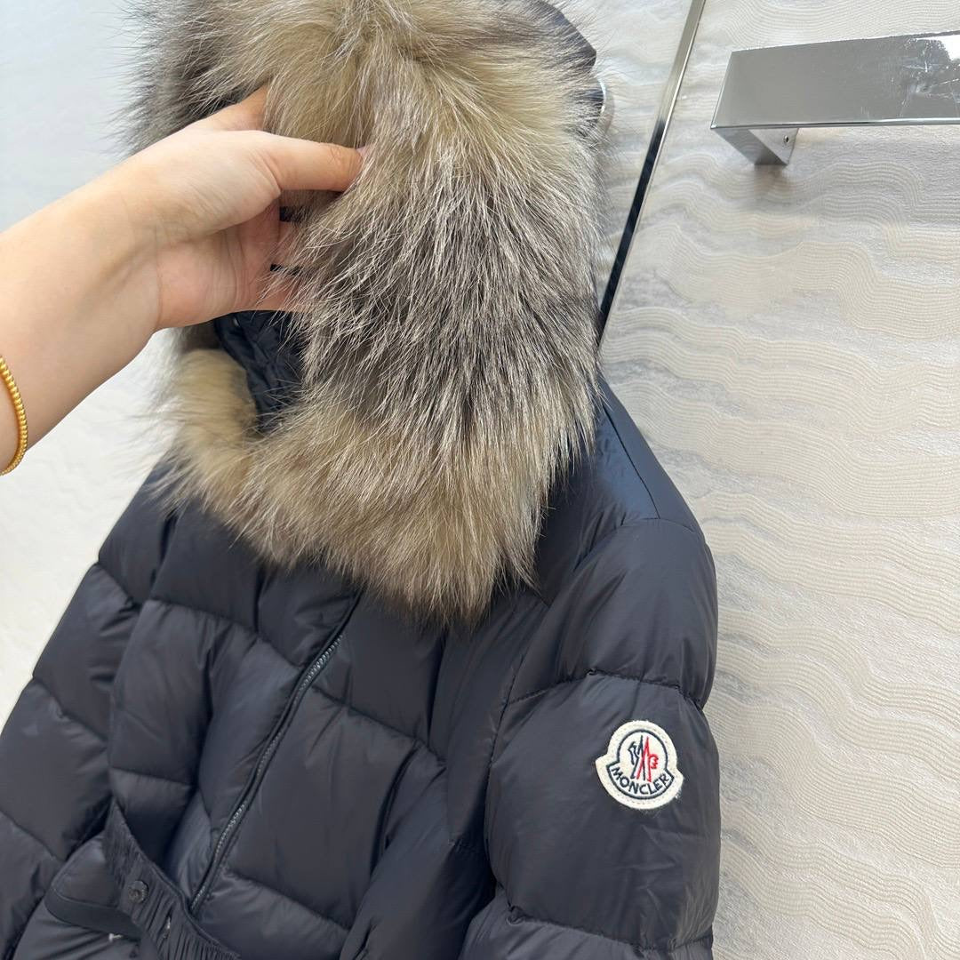 MONCLER FUR HOOD SLIM JACKET