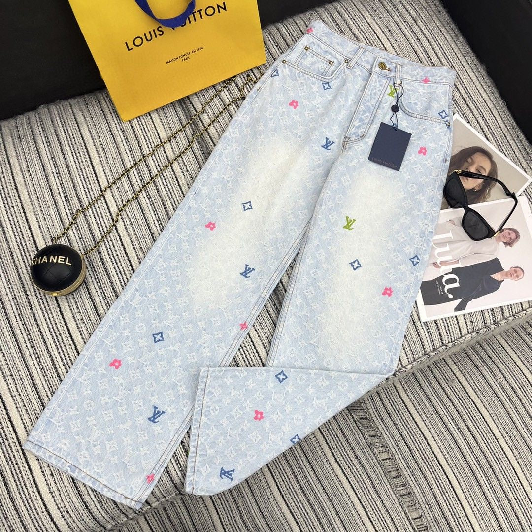 RAINBOW LV MONOGRAM JEANS