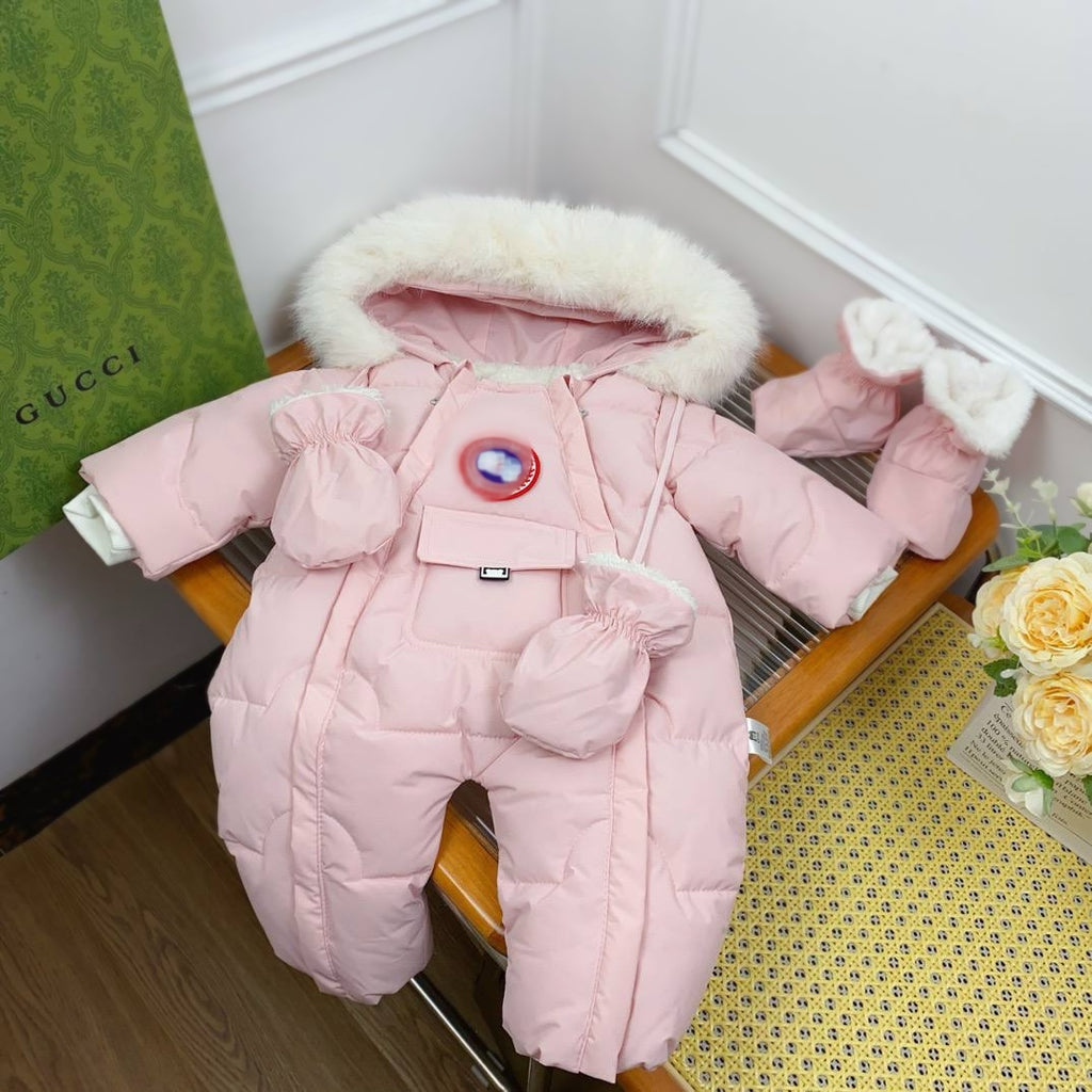 Blush Cloud Snowsuit