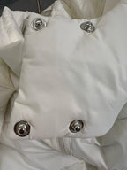 White Hooded Down Jacket
