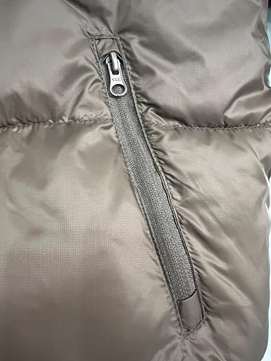 Brown Hooded Down Jacket