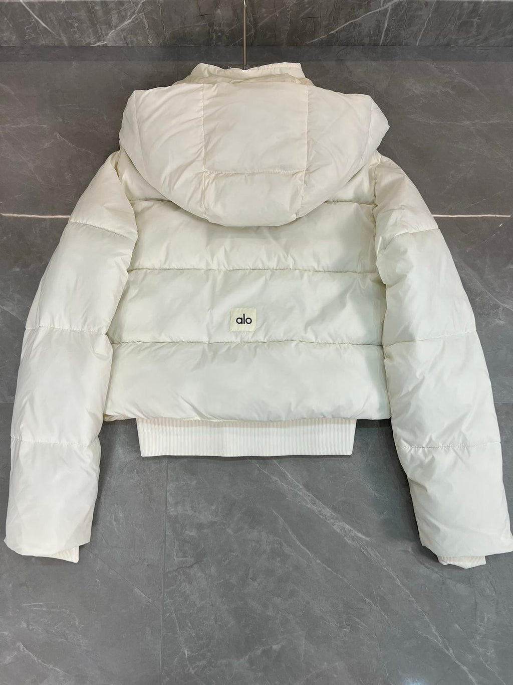 White Hooded Down Jacket