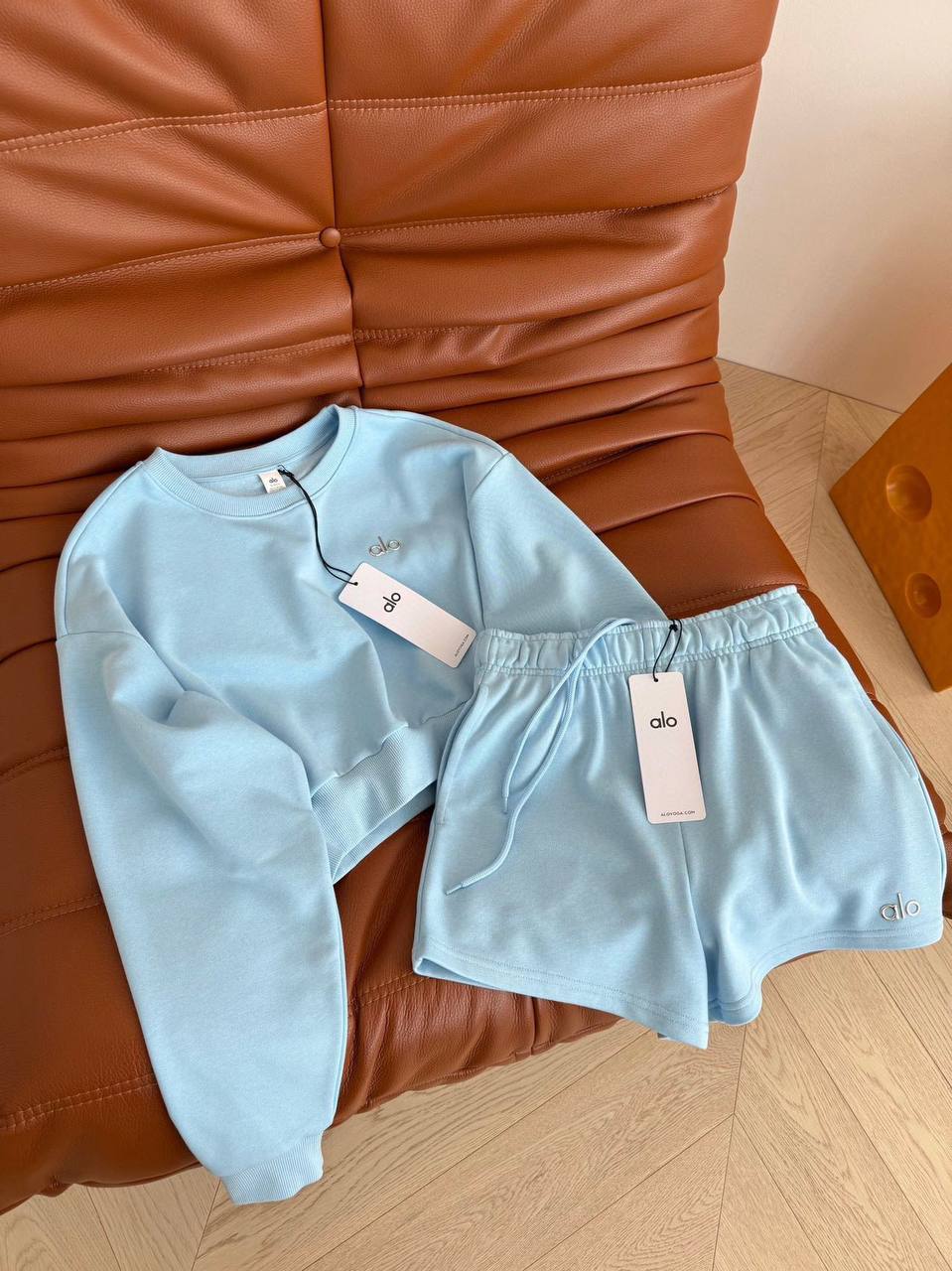 BLUE SHORT LOUNGE SET