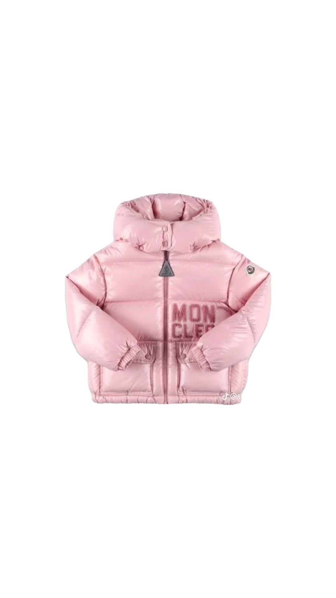 MONCLER VELVET PINK COAT