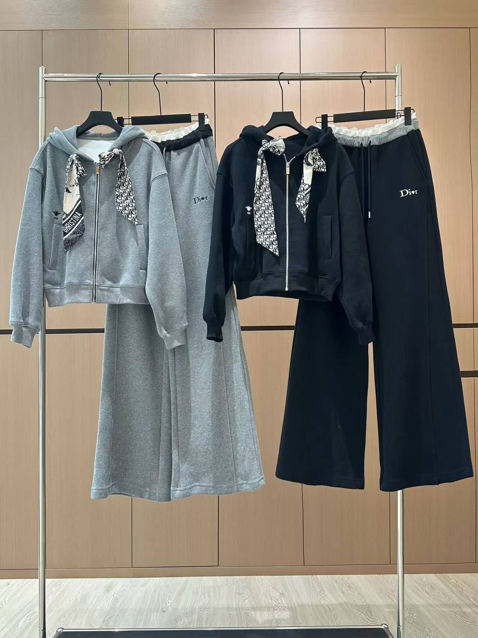 DIOR FLAIRED TRACKSUIT SATIN