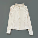 Slim-Fit Zipper Yoga Cycling Top